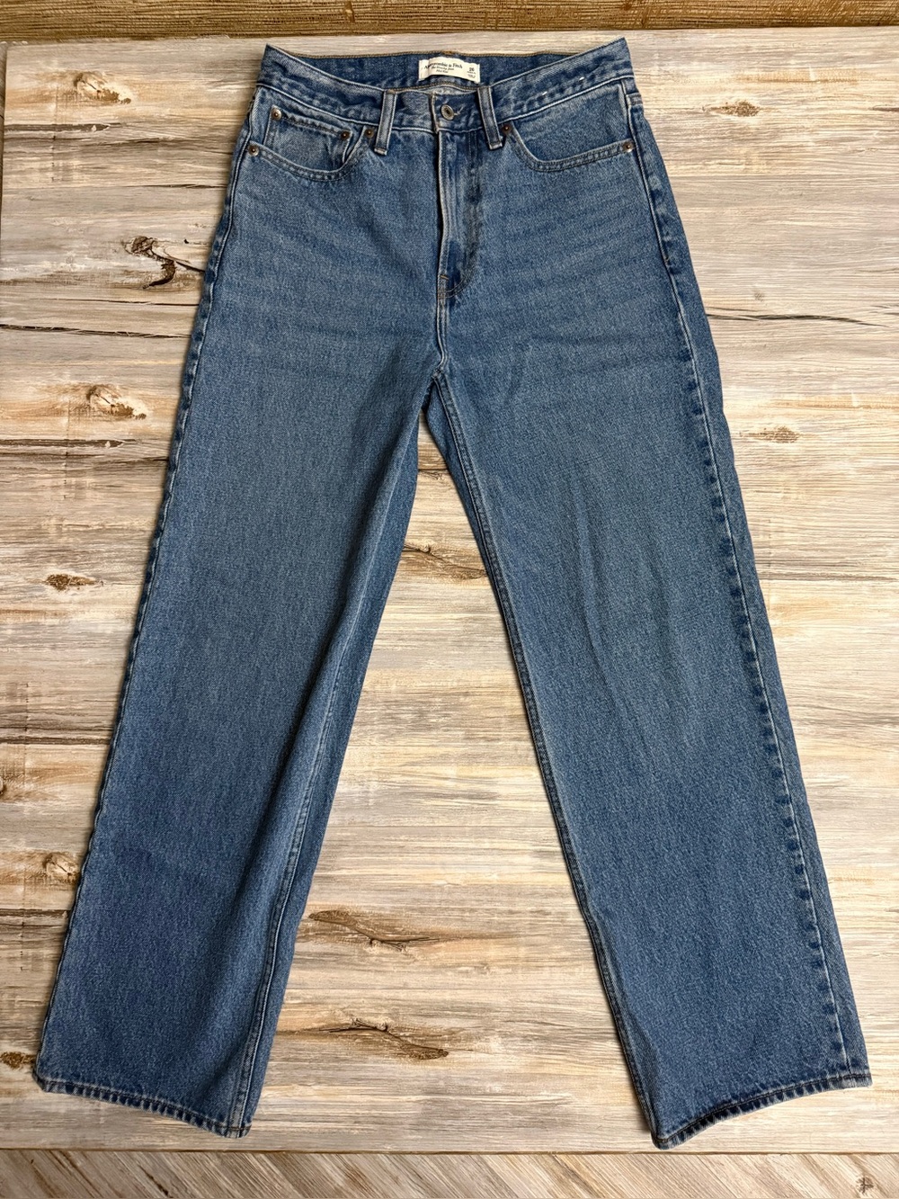 Abercrombie & Fitch Jeans Women’s 26 The Slouchy Mid-Rise Blue 100% Cotton